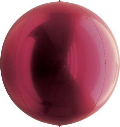 7" Metallic Wine Red Balloon Ball