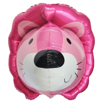 20" 3D Lion Head Pink