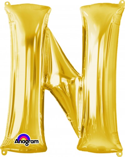 Anagram SuperShape Letter "N" Gold