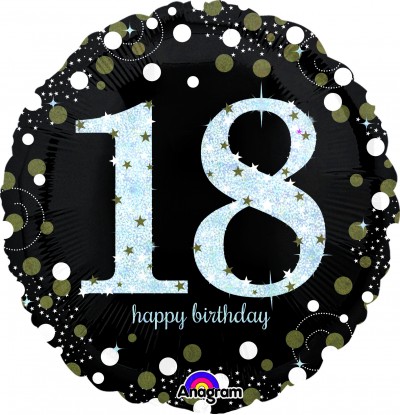 Standard Holographic Sparkling Birthday 18