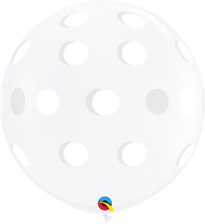 3ft Big Polka Dots-A-Round Diamond Clear 02Ct