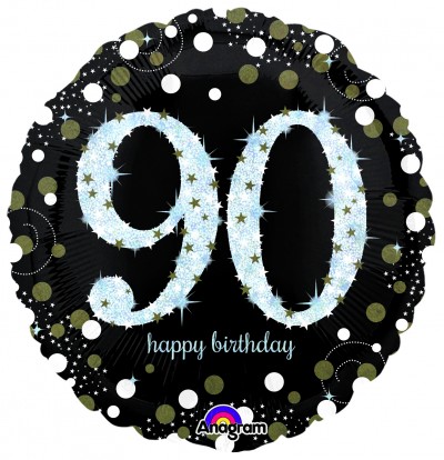 Standard Holographic Sparkling Birthday 90