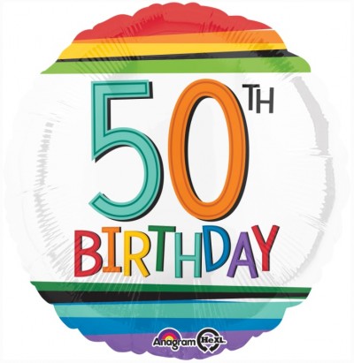 Standard Rainbow Birthday 50