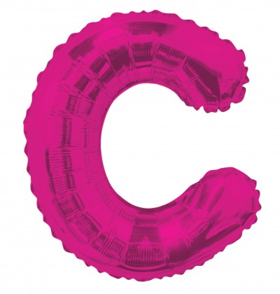 AirFilled: 14" LETTER C HOT PINK