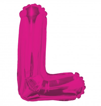 AirFilled: 14" LETTER L HOT PINK
