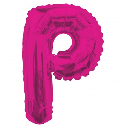 AirFilled: 14" LETTER P HOT PINK