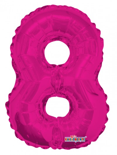 AirFilled: 14" NUMBER 8 HOT PINK