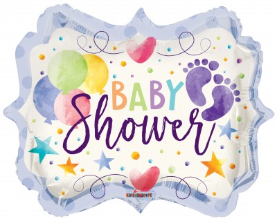 18" SP: PR Baby Shower Watercolor Shape