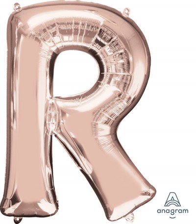 Anagram SuperShape Letter "R" Rose Gold