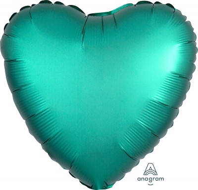 Standard Satin Luxe Jade Heart  (Flat)