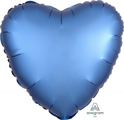 Standard Satin Luxe Azure Heart