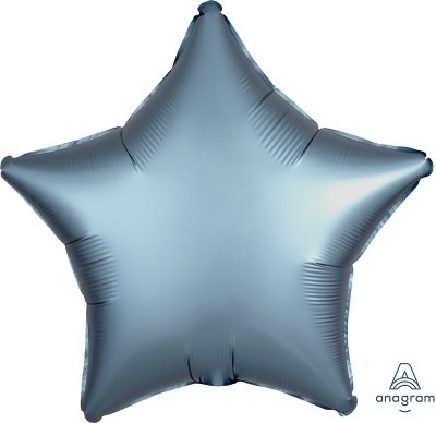 Standard Satin Luxe Steel Blue Star