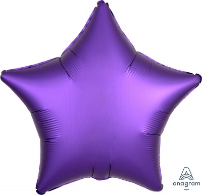 Standard Satin Luxe Purple Royale Star