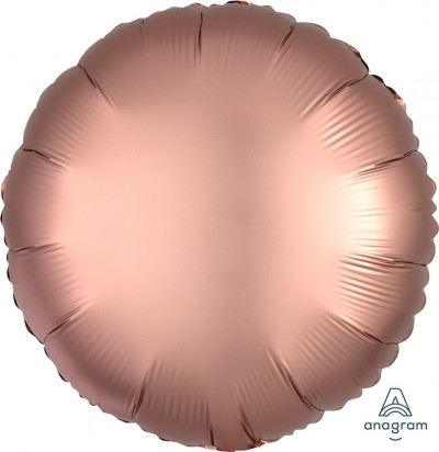 Standard Satin Luxe Rose Copper Circle  (Flat)