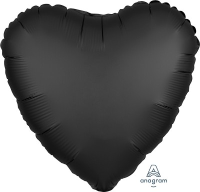 Standard Satin Luxe Onyx Heart