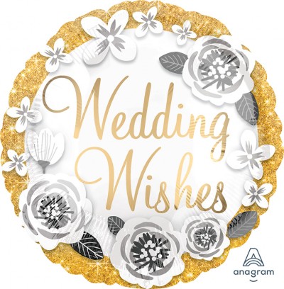 Standard Wedding Wishes Gold & Silver