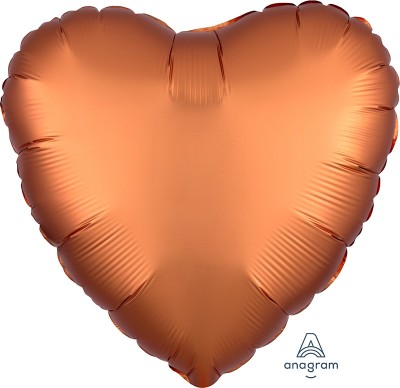 Standard Satin Luxe Amber Heart  (Flat)