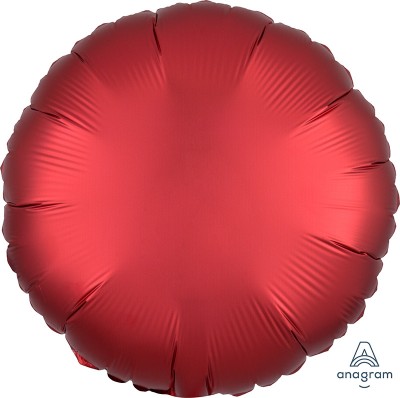 Standard Satin Luxe Sangria Circle  (Flat)