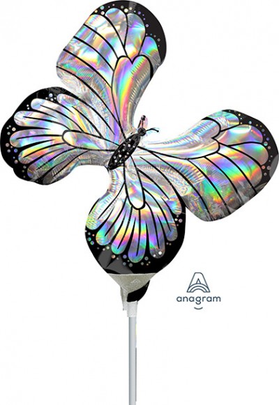 MiniShape Holographic Iridescent Butterfly