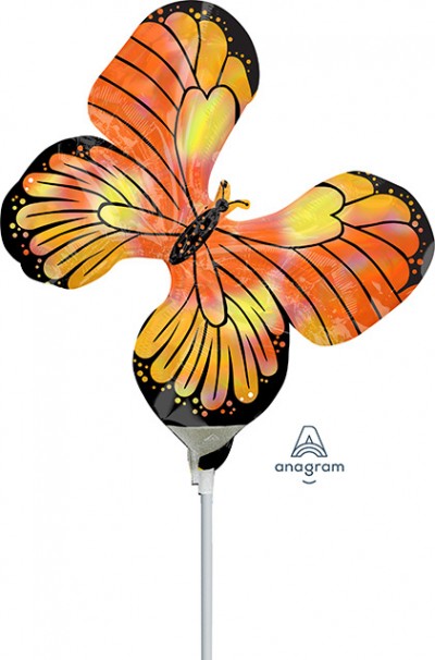 MiniShape Holographic Iridescent Monarch Butterfly