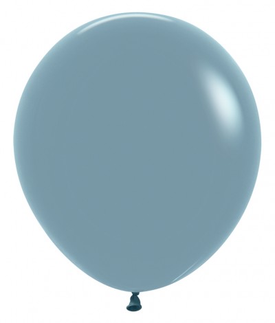 18" Pastel Dusk Blue Round (25pcs)