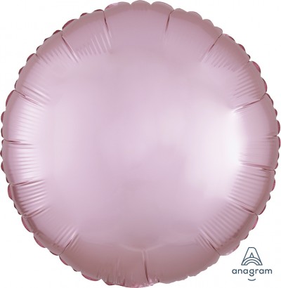 Standard Satin Luxe Pastel Pink Circle