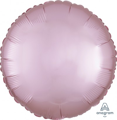 Standard Satin Luxe Pastel Pink Circle  (Flat)