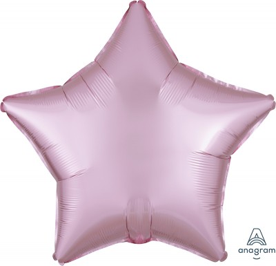 Standard Satin Luxe Pastel Pink Star