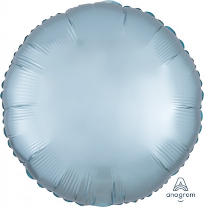 Standard Satin Luxe Pastel Blue Circle  (Flat)