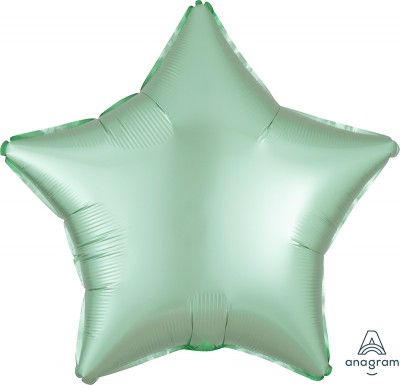 Standard Satin Luxe Mint Green Star