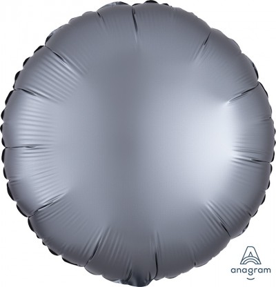 Standard Satin Luxe Graphite Circle  (Flat)