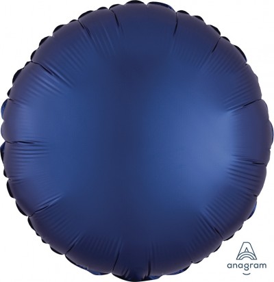 Standard Satin Luxe Navy Circle