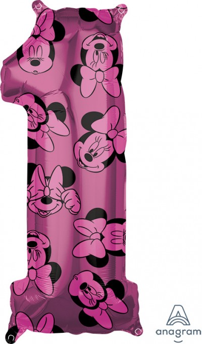 Mid-Size Shape Minnie Mouse Forever Number 1
