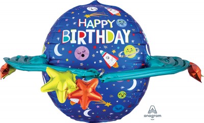 UltraShape Happy Birthday Colorful Galaxy