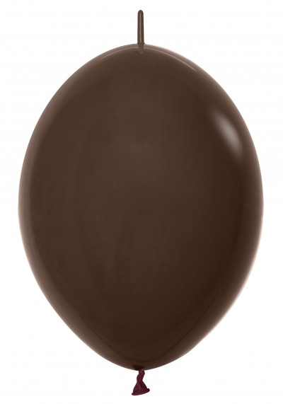 06" Fashion Chocolate Link-O-Loons (50pcs)  (AIR ONLY) Sempertex Balloons