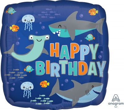Standard Happy Birthday Sharks
