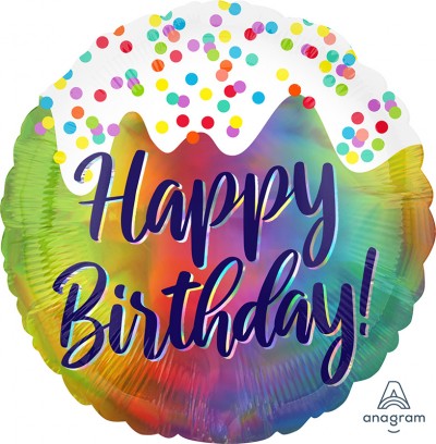 Standard Holographic Iridescent Birthday Frosted Confetti