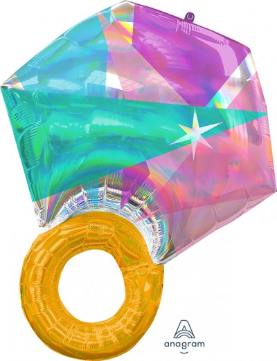 SuperShape Holographic Iridescent Wedding Ring 