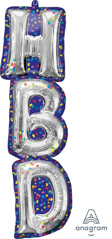 SuperShape HBD Balloon Letters