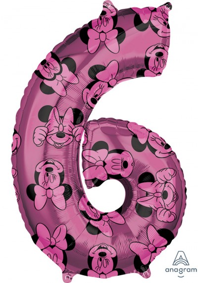Mid-Size Minnie Mouse Forever Number 6