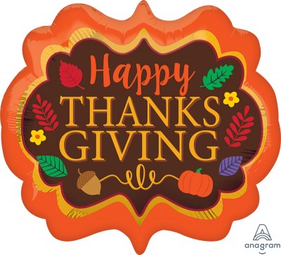SuperShape Satin Thanksgiving Marquee