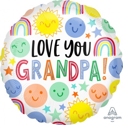 Standard Love You Grandpa Happy Faces