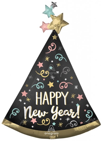 SuperShape Confetti Satin New Year