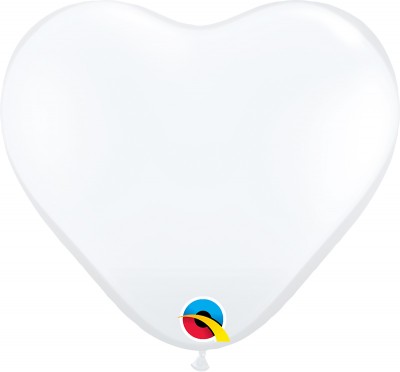 11" Diamond Clear Heart 100Ct