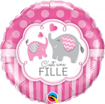 18" C'est Une Fille - Elephants