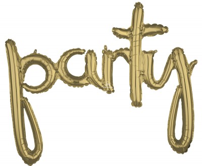 CI: Script Phrase Party White Gold