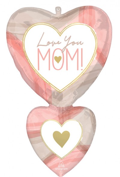 SuperShape Cutout Collage Mom Hearts