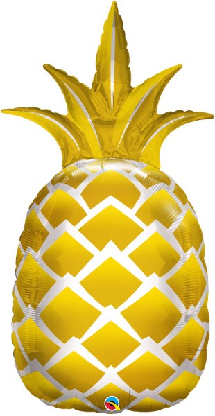 44" Golden Pineapple Shape