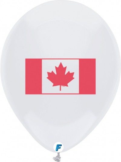 Funsational 12" Canada Flag White (8 ct.)