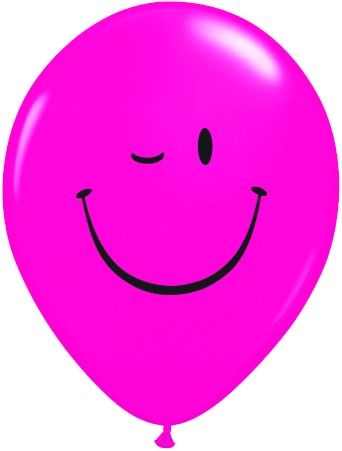 11" Winking Smile Face (50ct.)